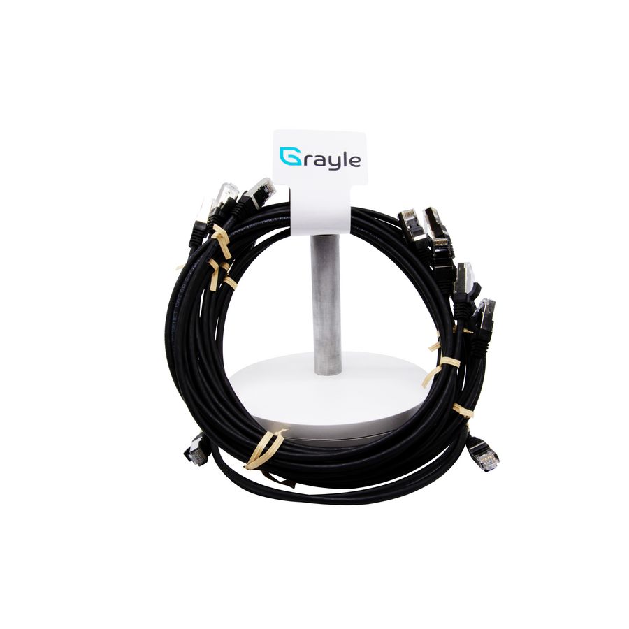 Slimline Patchkabel Cat.6A S/FTP AWG30 LSZH molded zwart 0.2