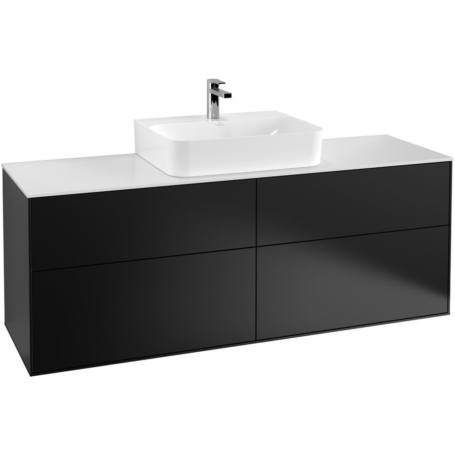 Wastafelonderkast Finion 1600x603x501mm Black Matt Lacquer G19100PD