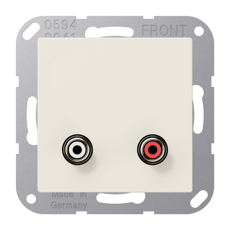 Afdekking AS500 wit voor Cinch Audio