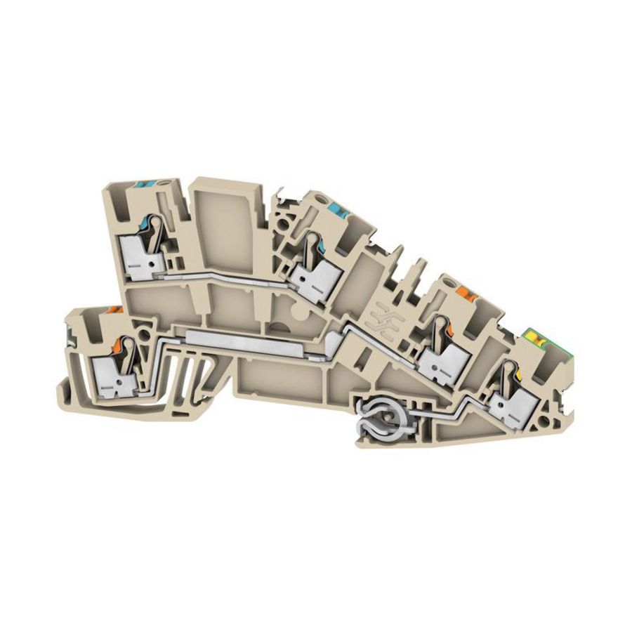 Installatieklem PUSH IN d.beige 24 A 25 VVE=50