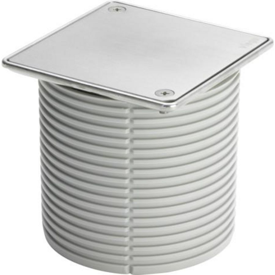 Opzetstuk 100x100 RVS/blank