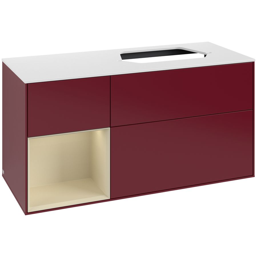 Wastafelonderkast Finion 1200x603x501mm Peony Matt Lacquer G391HJHB