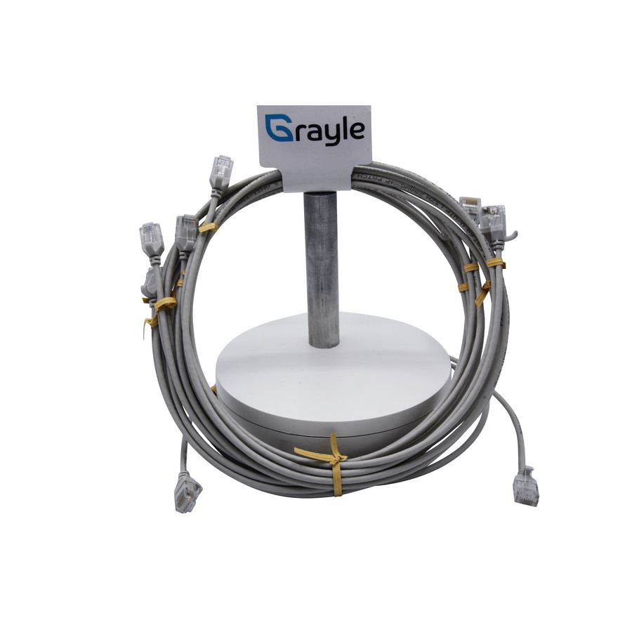Slimline Patchkabel Cat.6A U/UTP AWG28 LSZH molded grijs 0.2