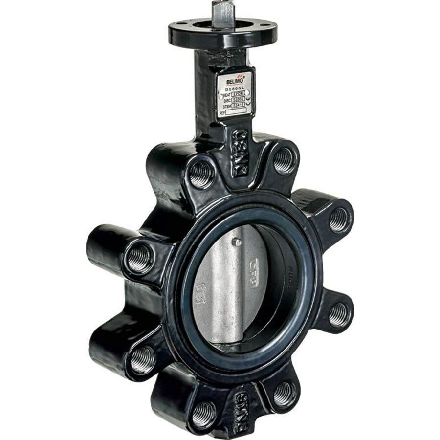 2-weg vlinderklep PN16 DN50 Kvs90 F05 RVS LUG