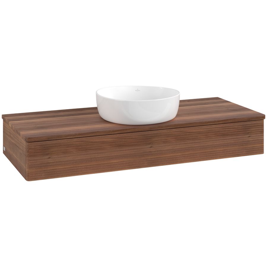 Wastafelonderkast Antao 1200x190x500mm Warm Walnut K10112HM