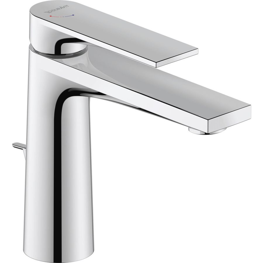 Tulum 1-hendel wastafelmengkraan M chroom h.gl st fs 50x180x165mm