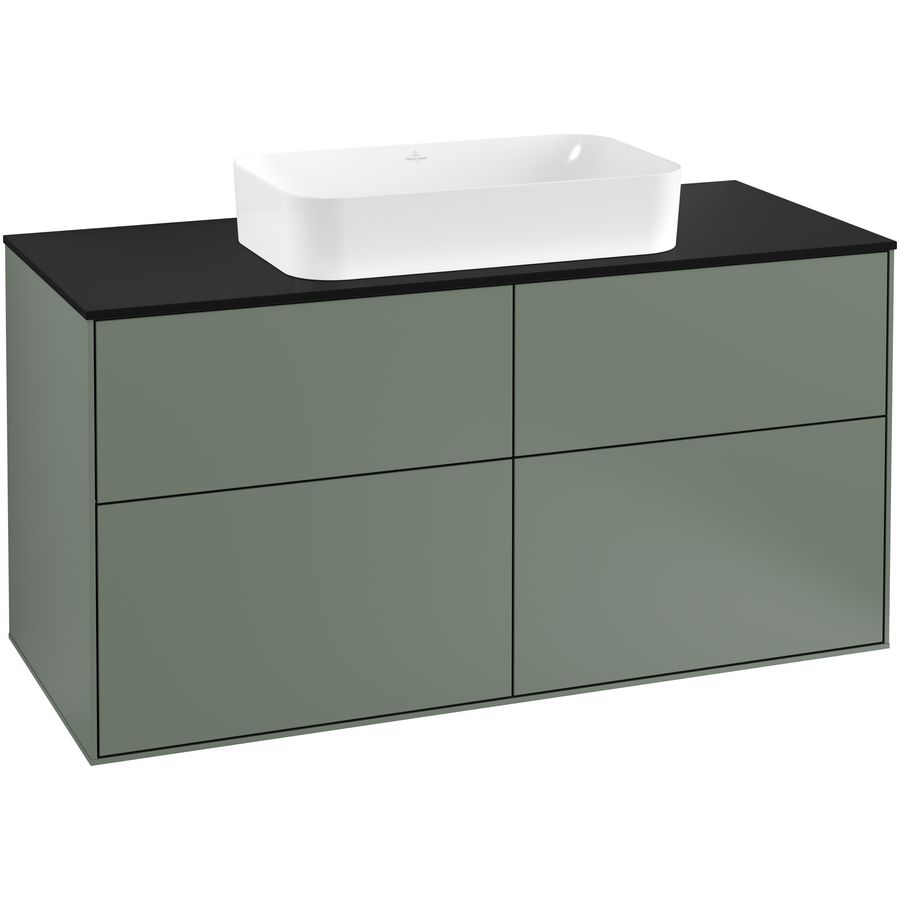 Wastafelonderkast Finion 1200x603x501mm Olive Matt Lacquer G26200GM
