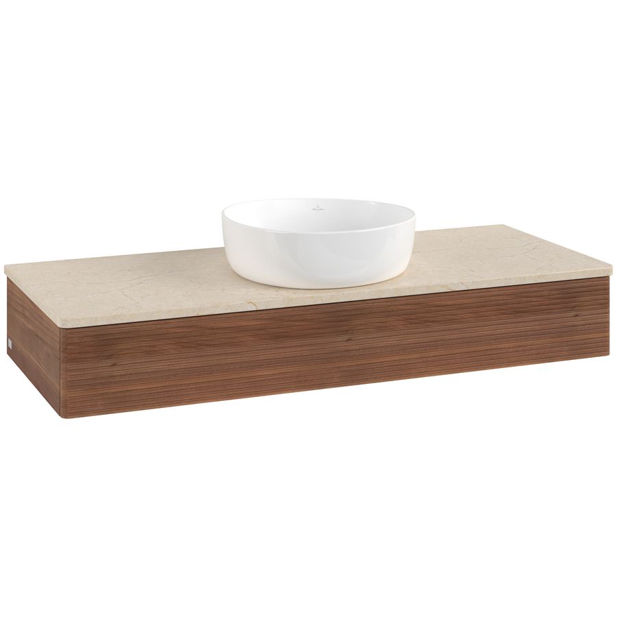 Wastafelonderkast Antao 1200x190x500mm Warm Walnut K10113HM