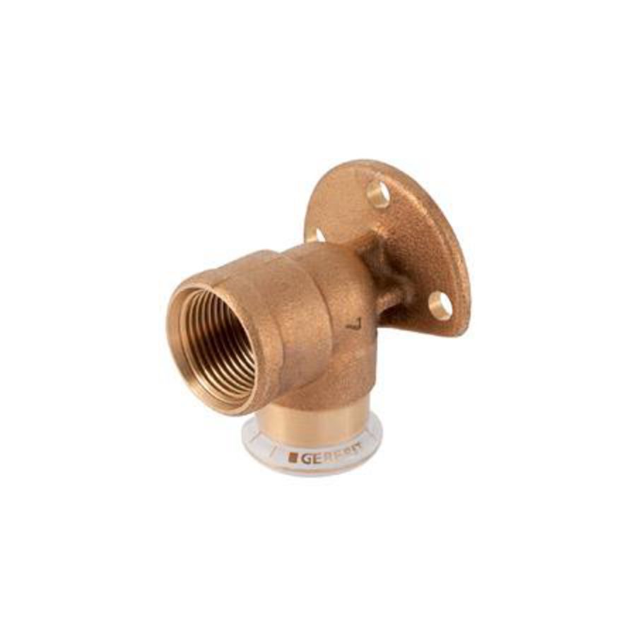 Enkele muurplaat MAPRESS koper (brons) L=52mm 12x1/2"bn.