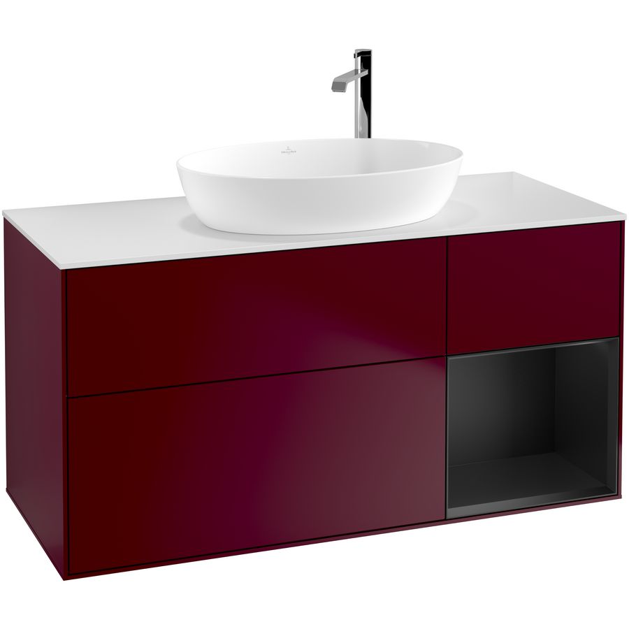 Wastafelonderkast Finion 1200x603x501mm Peony Matt Lacquer G951PDHB