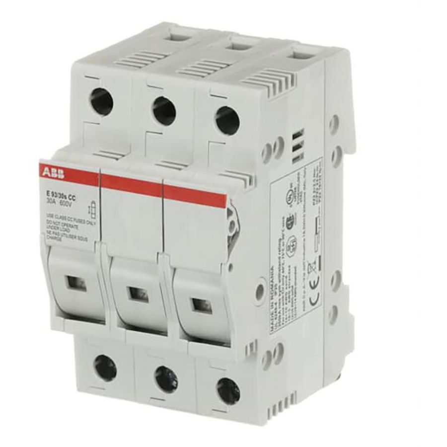 Zekeringhouder E90 3P 30A voor CC-zekeringen
