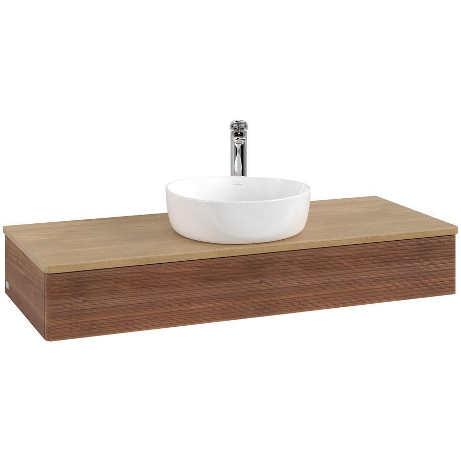 Wastafelonderkast Antao 1200x190x500mm Warm Walnut K10151HM
