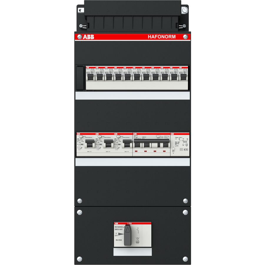 Groepenkast 11 groepen achter 3x 30mA 3-fase 1SPF006907F1765