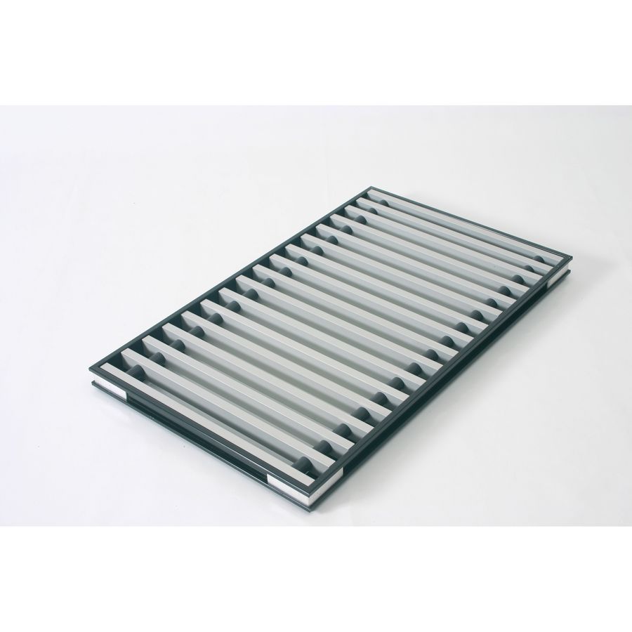 Rooster aluminium grijs 3800x460mm