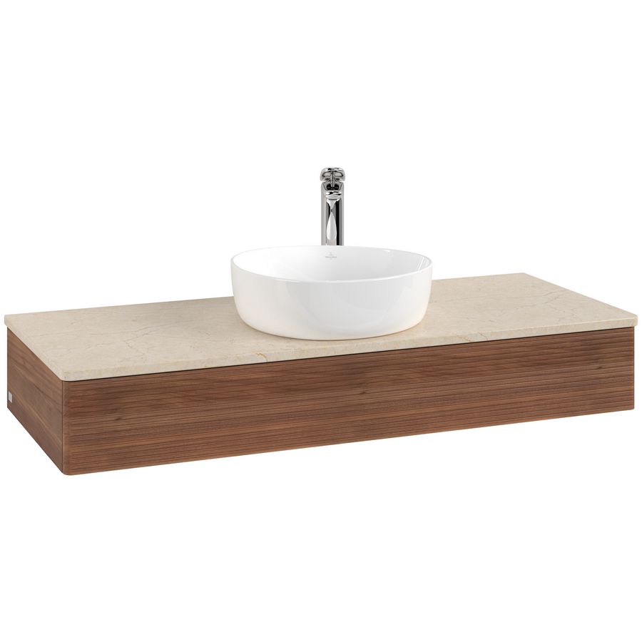 Wastafelonderkast Antao 1200x190x500mm Warm Walnut K10153HM