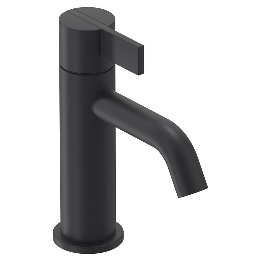 Wastafelmengkraan PACT S-size sprong 105mm coldstart mat zwart