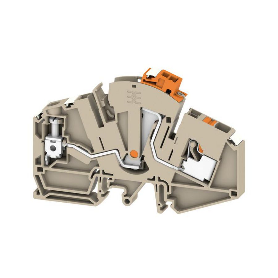 Scheidingsklem terminal Hybrid d.beige 6mm2 30 A, VVE=50