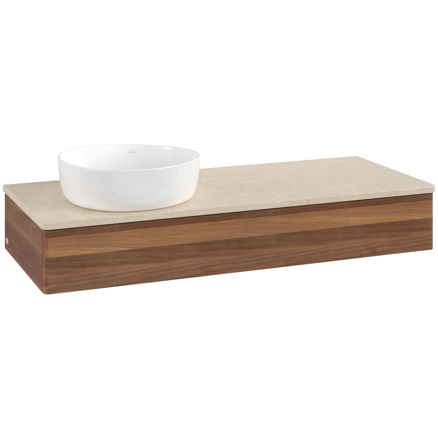 Wastafelonderkast Antao 1200x190x500mm Warm Walnut K11013HM