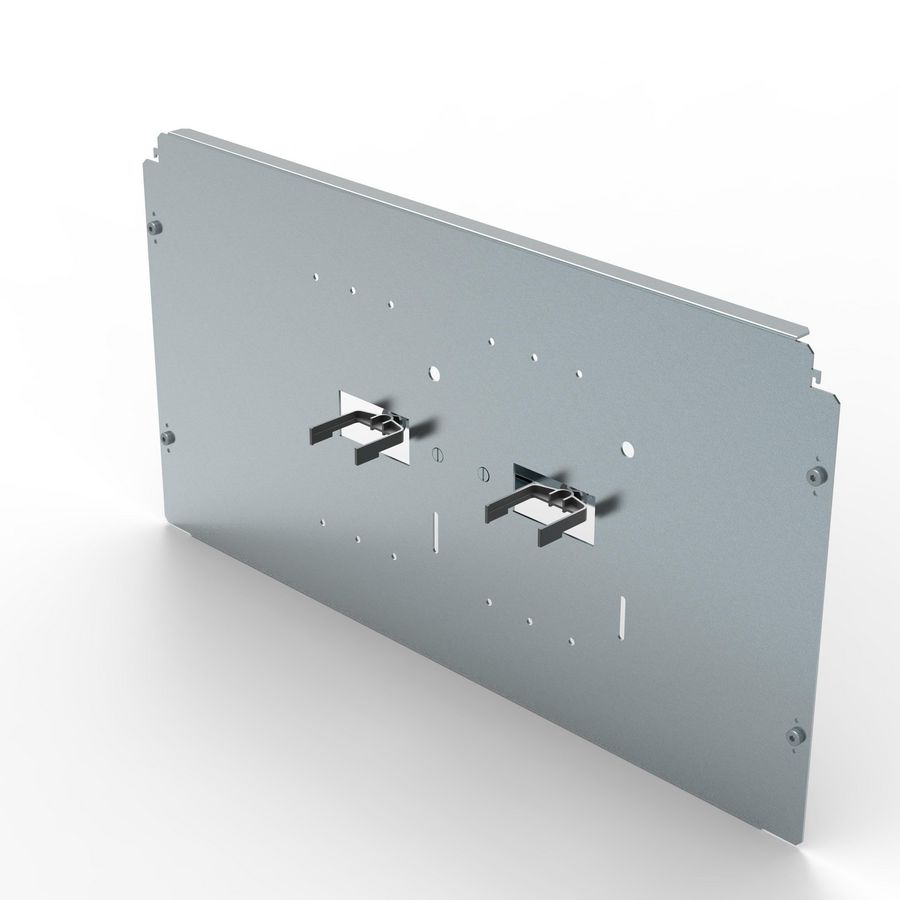 Bevestigingsplaat N/N DPX3 630 36 modulenet motorbed.Vert