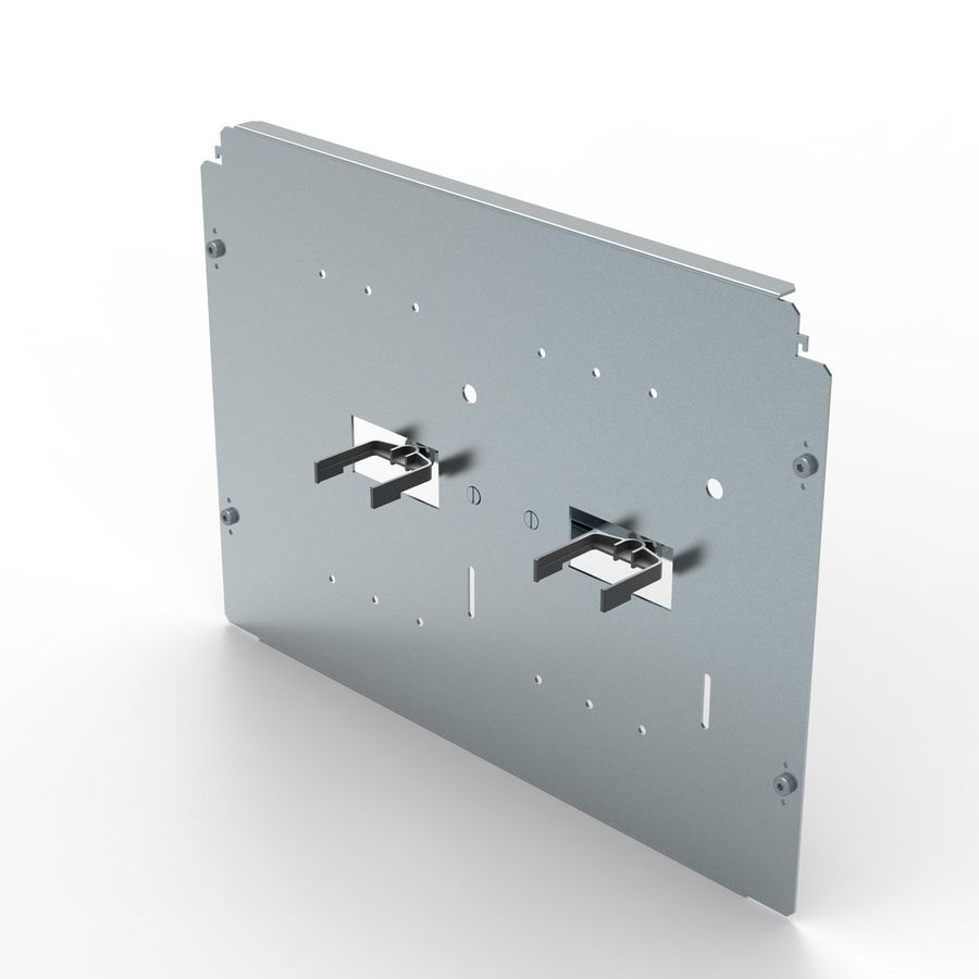 Bevestigingsplaat N/N DPX3 630 24 module met motorbed.Vert.