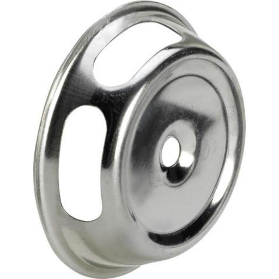 Rozet chroomstaal/gepolijst VVE=200