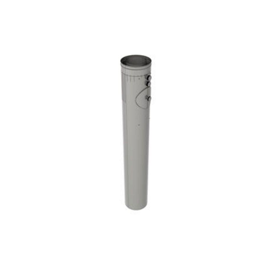 Pijp galva-RVS Ø150/100 1000mm nero 24453