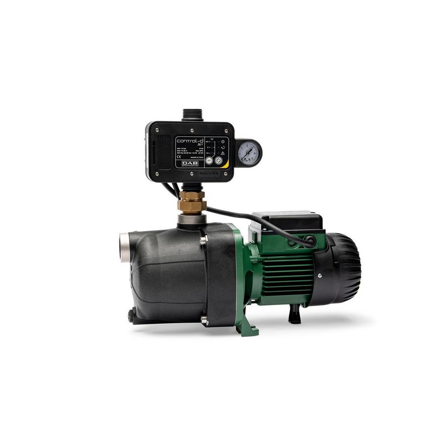 Pomp zelfaanzuigend JETCOM 82M CONTROL D-GSET 220/240 INSTELBAAR + MANOMETER