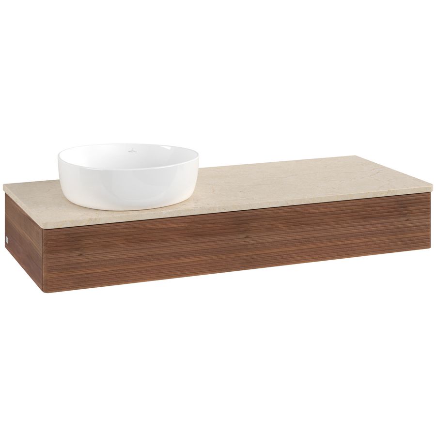 Wastafelonderkast Antao 1200x190x500mm Warm Walnut K11113HM