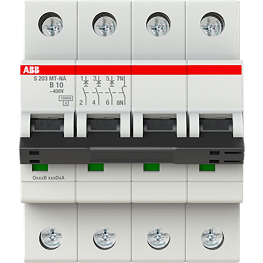 Installatieautomaat S200MT 3P+N B10 10kA Tractie
