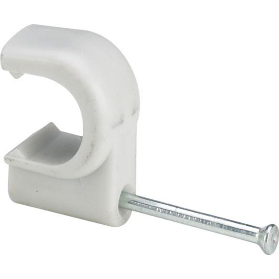 Spijkerclip kunststof/grijs VVE=100