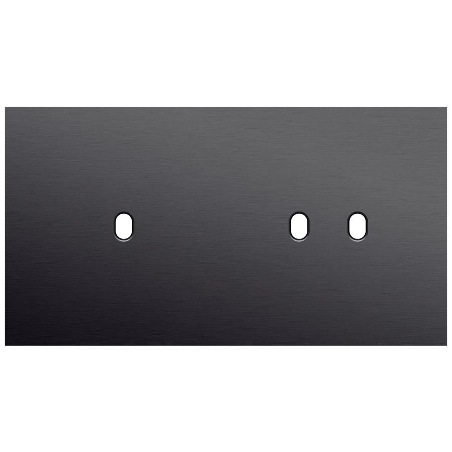 Tweevoudige afdekpl. horizontaal 71mm centerafstand een enke