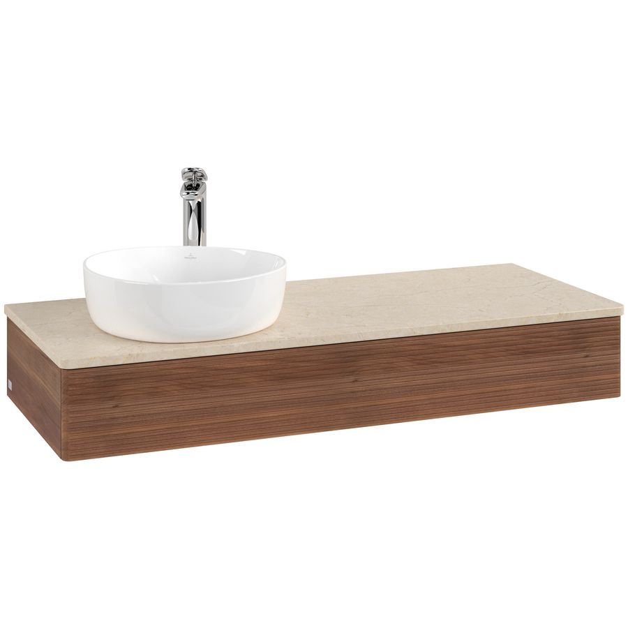 Wastafelonderkast Antao 1200x190x500mm Warm Walnut K11153HM