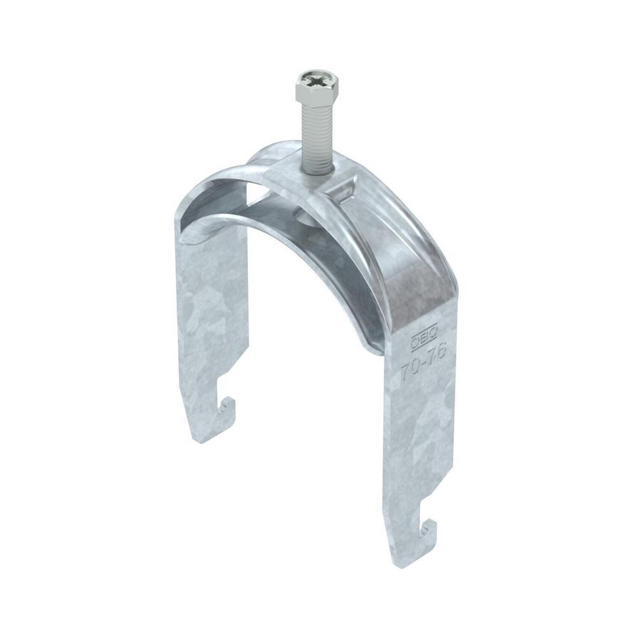 Beugelklem 2056 70-76mm RVS A2 1.4301 blank VVE=25