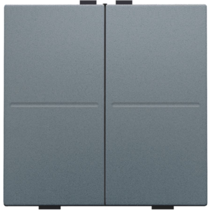 2-voudige toets RF schakelaar/drukknop blue grey