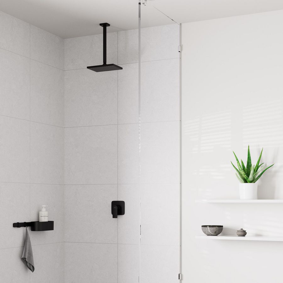 Vernis Shape plafond aansluiting 300mm mat zwart