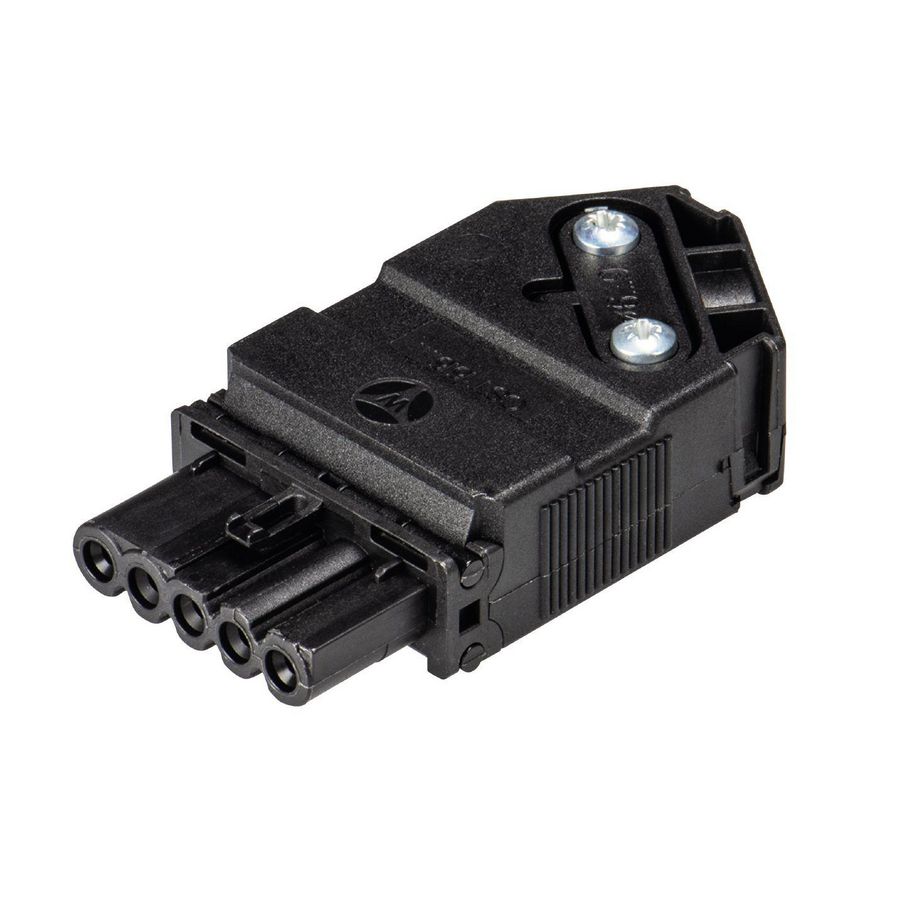 Kabelsteker GST15I5 female zwart schroef VVE=50