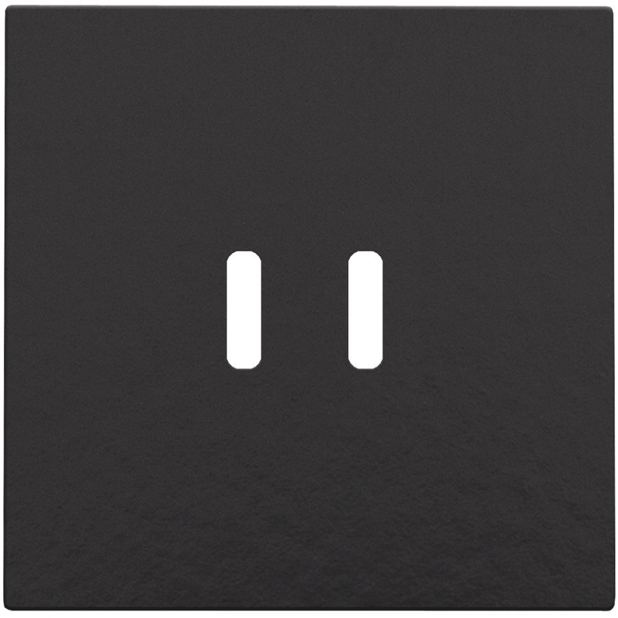 Afwerkingsset dubbele smart USB-C-lader piano black coated