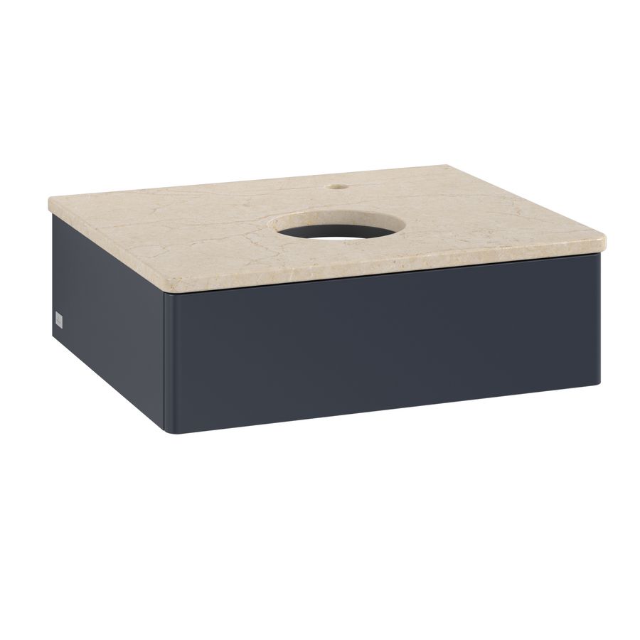 Wastafelonderkast Antao 600x190x500mm Mid.Blue Matt Lacquer L07053HG