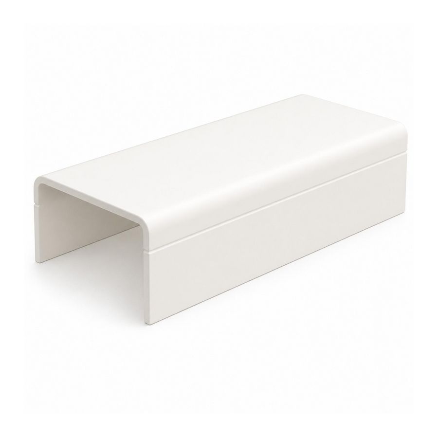 Zak a 2st. Koppelstuk met bodemstuk 25x13mm Systeem25 wit