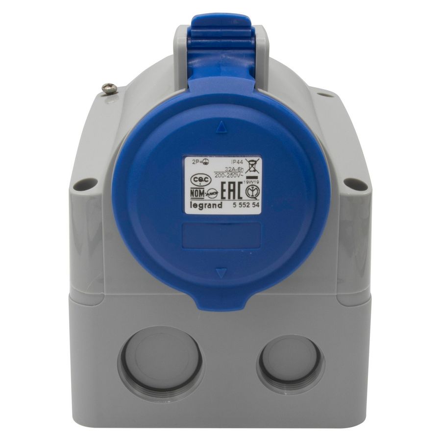Opbouw wandcontactdoos 230V 32A 3-polig IP44 P17