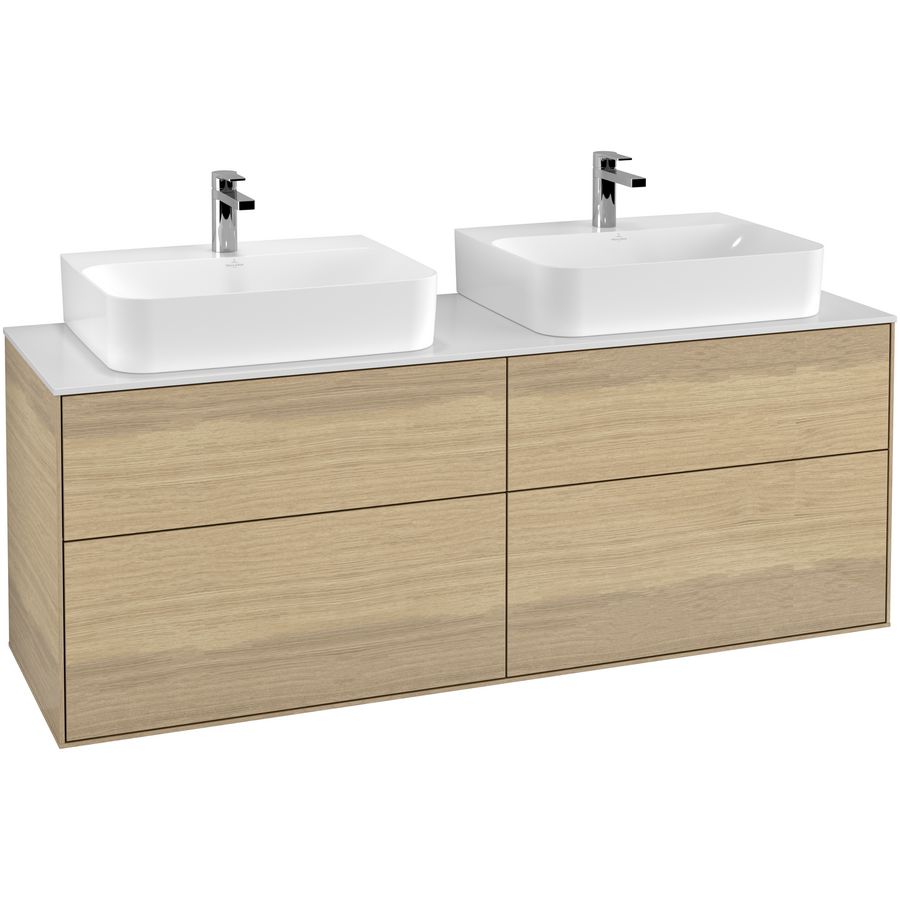 Wastafelonderkast Finion 1600x603x501mm Oak Veneer G18100PC