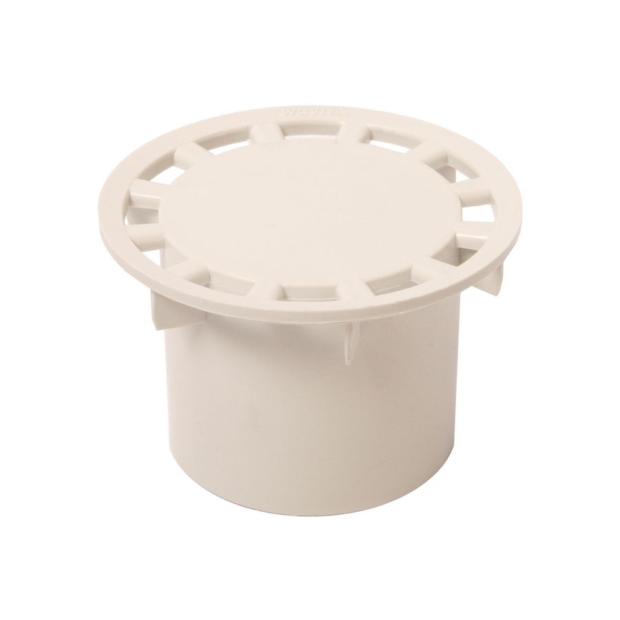 Doucheputrooster ABS rond D=93mm v. put 10x10cm ijswit RAL9100 