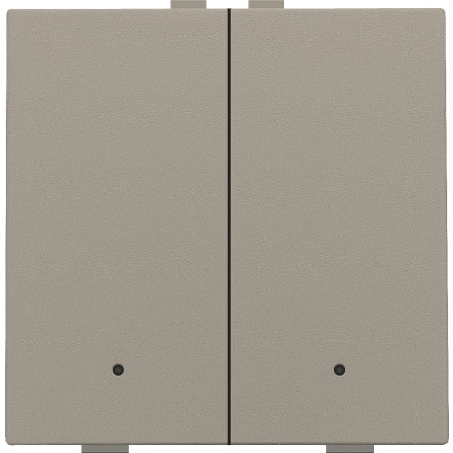 2-voudige drukknop led Home Control bronze