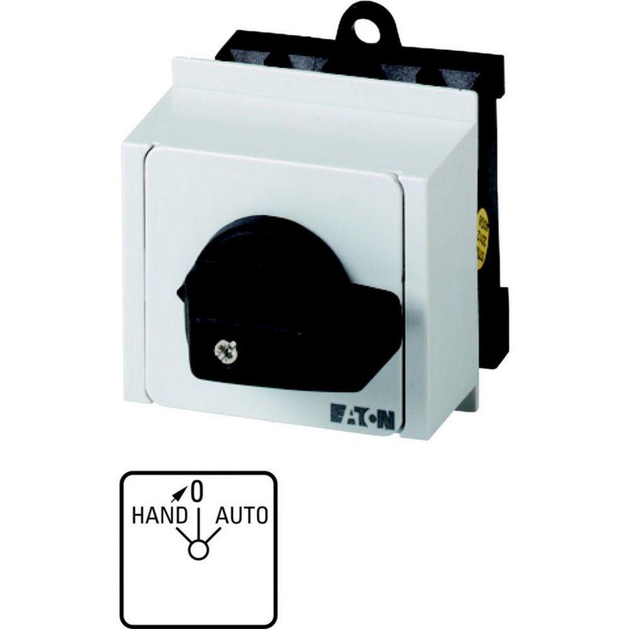 Omschakelaar 2 cont. Met tipfunctie Hand 20A frontpl 069705