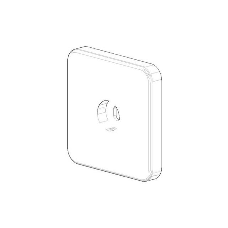 Houder voor douchegarnituur 63x63x9mm chr