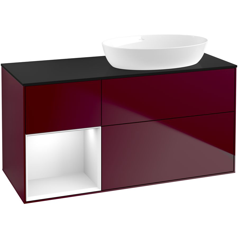 Wastafelonderkast Finion 1200x603x501mm Peony Matt Lacquer GA42GFHB