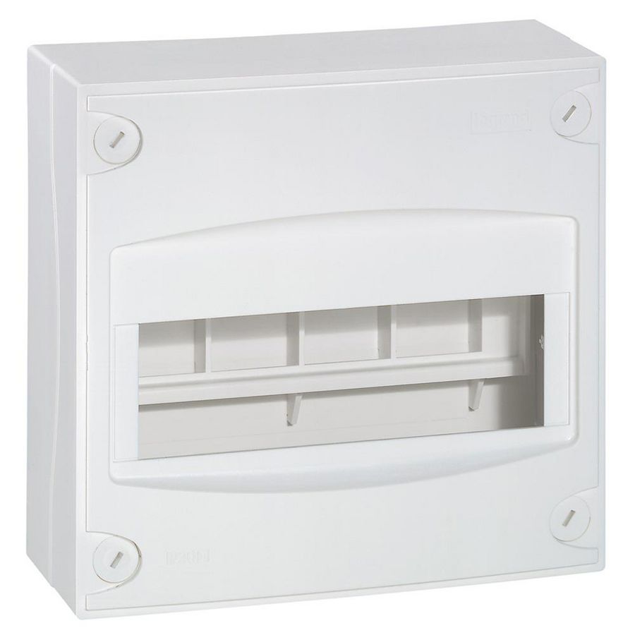 Wandbehuizing + verdelerstrook 8 + 1 module Ekinoxe