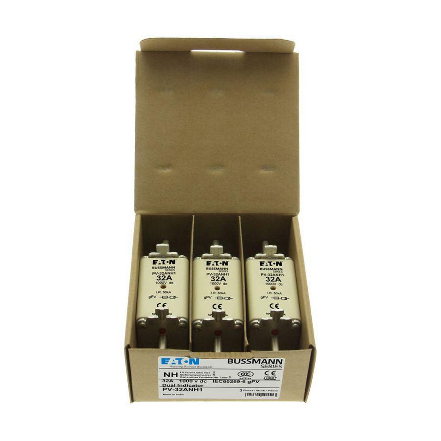 Zekering h. snelheid 32A 1000V 50kA NH1 gPV UL PV UL VVE=3