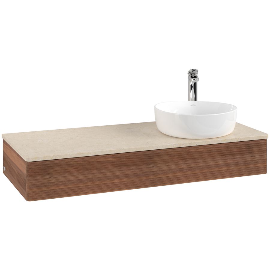 Wastafelonderkast Antao 1200x190x500mm Warm Walnut K12153HM