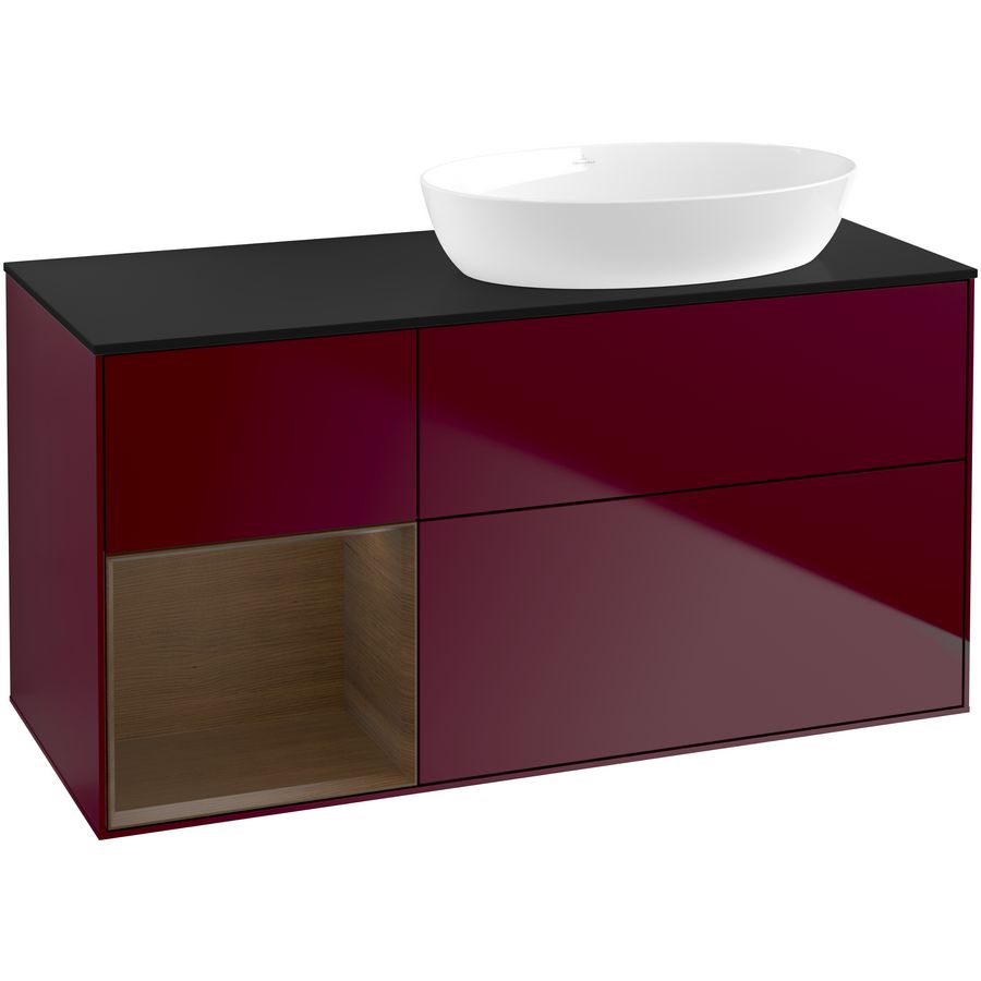 Wastafelonderkast Finion 1200x603x501mm Peony Matt Lacquer GA42GNHB
